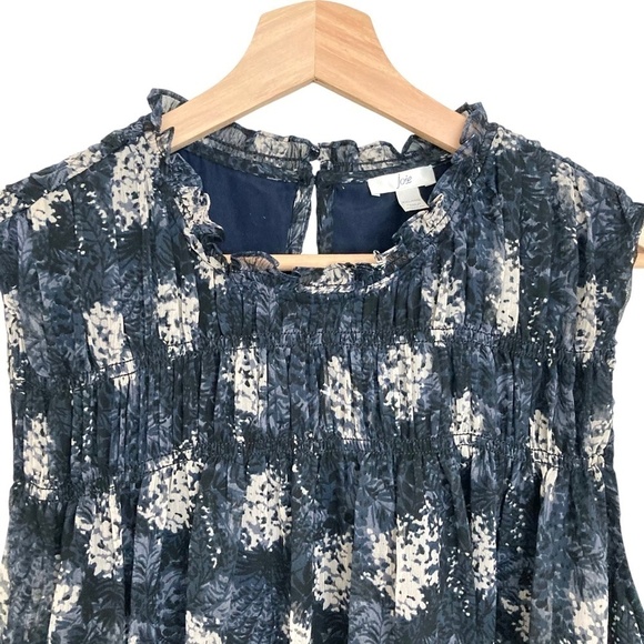 Joie Thelen Blue & Gray Baltic Print Flowy Sleeveless Mini Dress - Picture 8 of 15